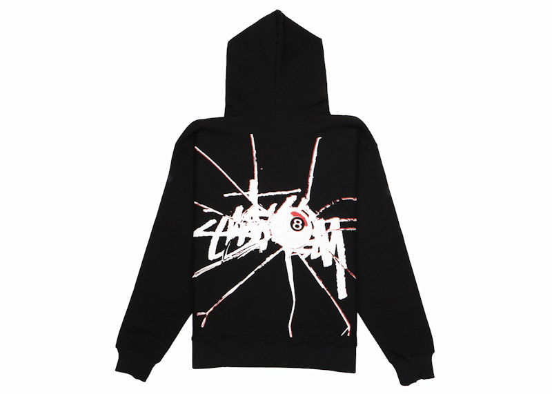 Dukserice Stüssy Shattered Graphic Print Zip Hoodie Crna | 1974959_BLAC