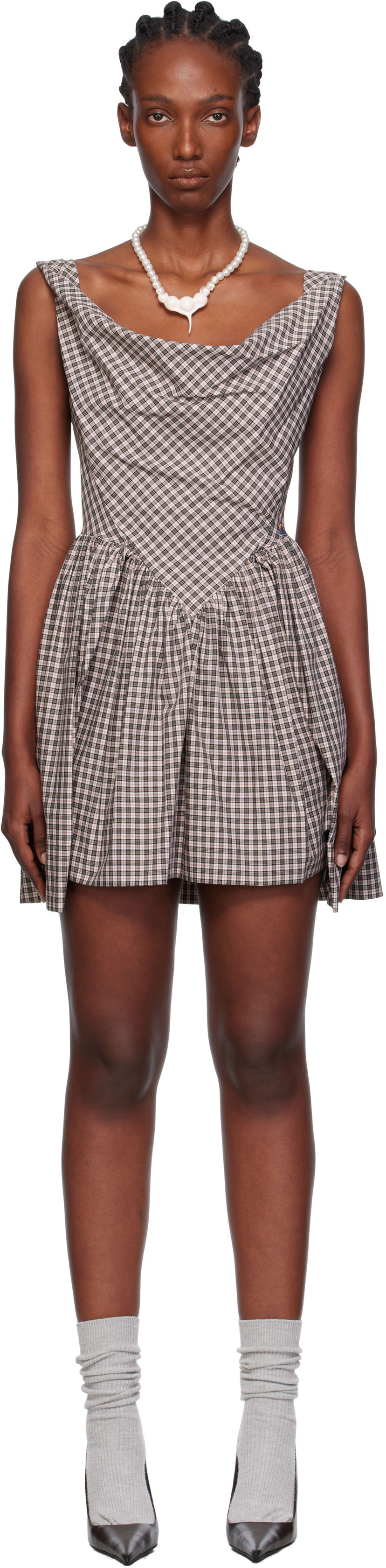 Haljina Vivienne Westwood Vivienne Westwood Sunday Plaid Mini Dress Višebojno | 1101039H-W0178-
