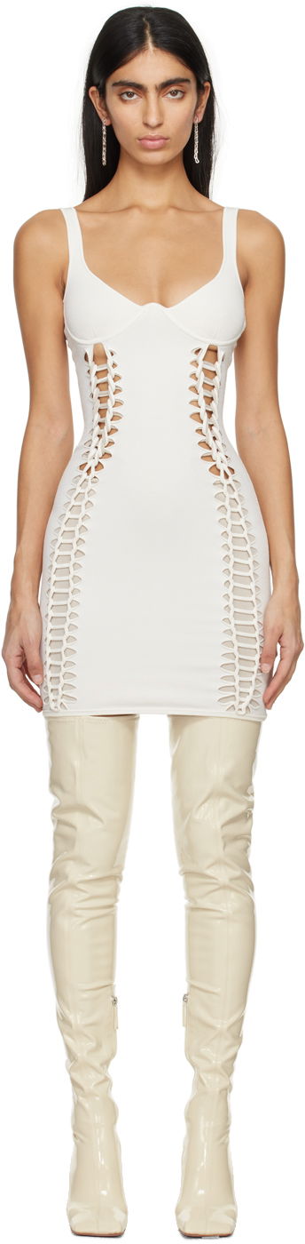 Haljina Dion Lee Dion Lee Braided Minidress Bijela | A7801PS24