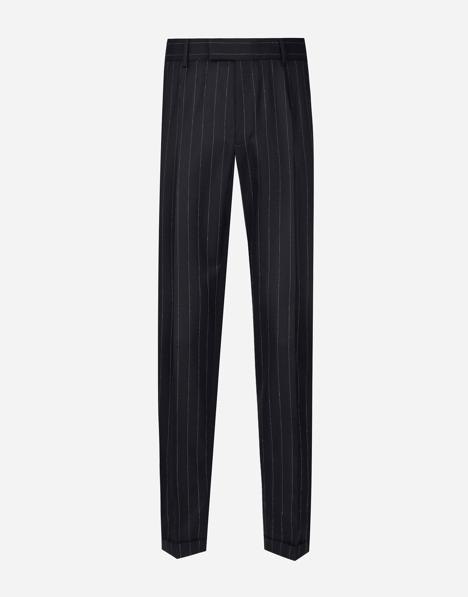 Hlače Dolce & Gabbana Dolce & Gabbana Tailored Striped Wool Pants Tamnoplava | GP09TTFR21HS8052, 0