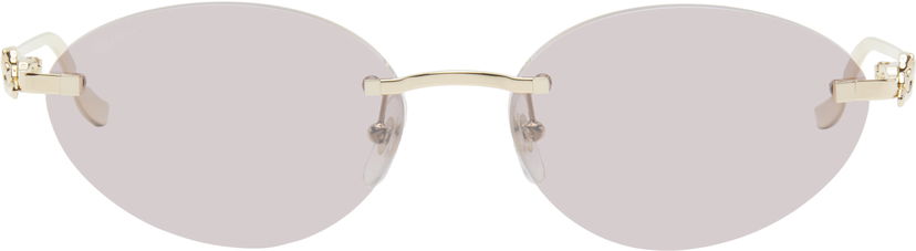 Sunčane naočale Cartier 'Panthère de ' Round Sunglasses Ružičasta | CT0504S-004