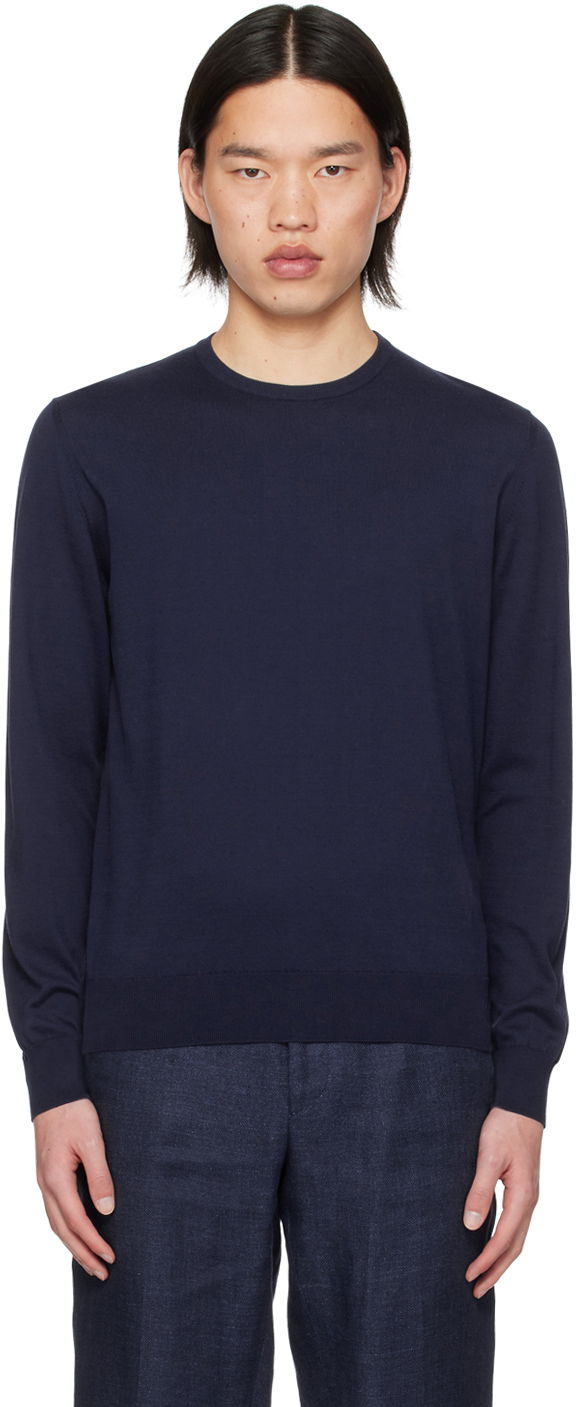 Džemper Polo by Ralph Lauren Crewneck Wool-Cashmere Sweater Tamnoplava | 790860945022