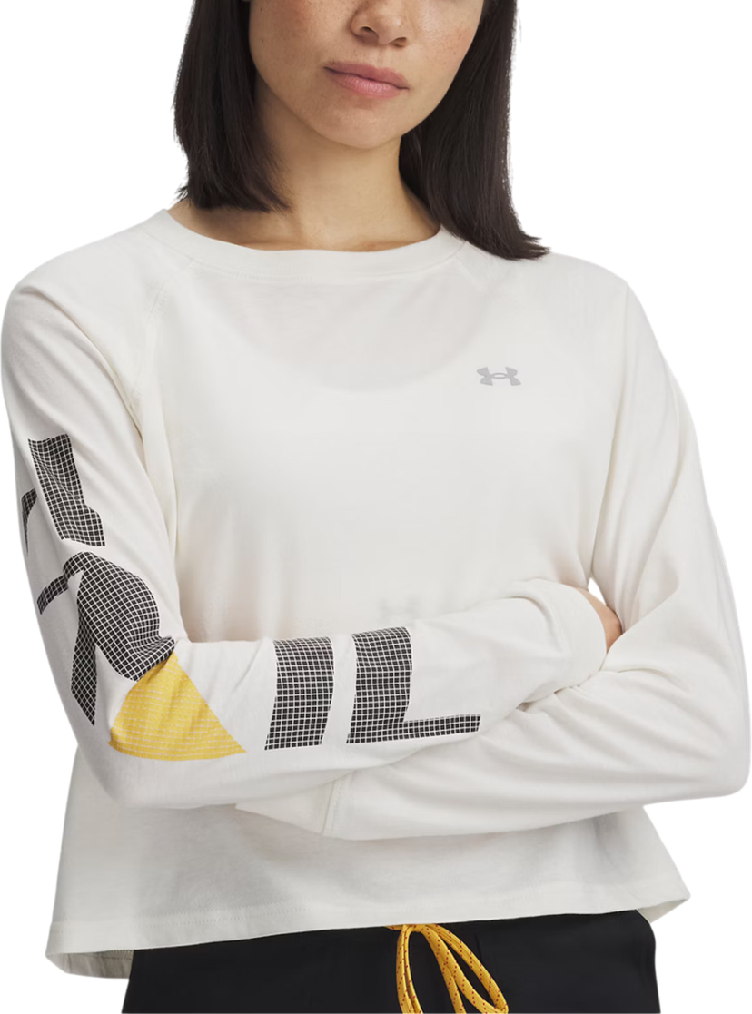 Majica kratkih rukava Under Armour Under Armour UA Trail Run Graphic Long Sleeve T-Shirt Bijela | 1389843-279