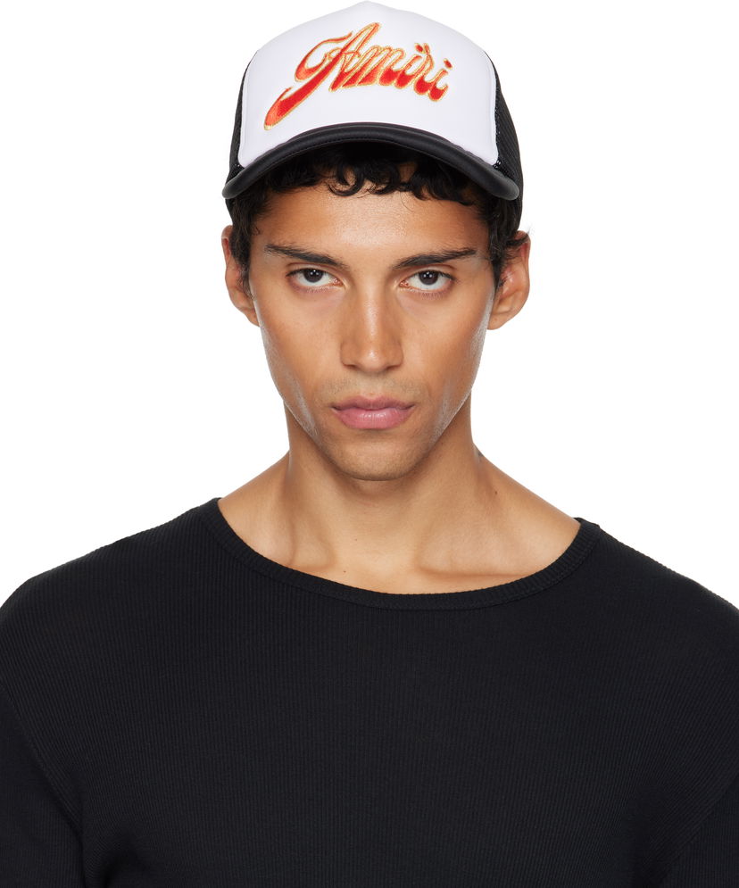 Kapa AMIRI AMIRI Groovy Trucker Cap Bijela | AMHATR1041
