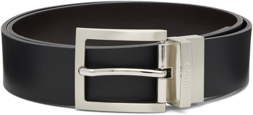 Pojasevi BOSS HUGO Reversible Leather Belt Crna | 50497462