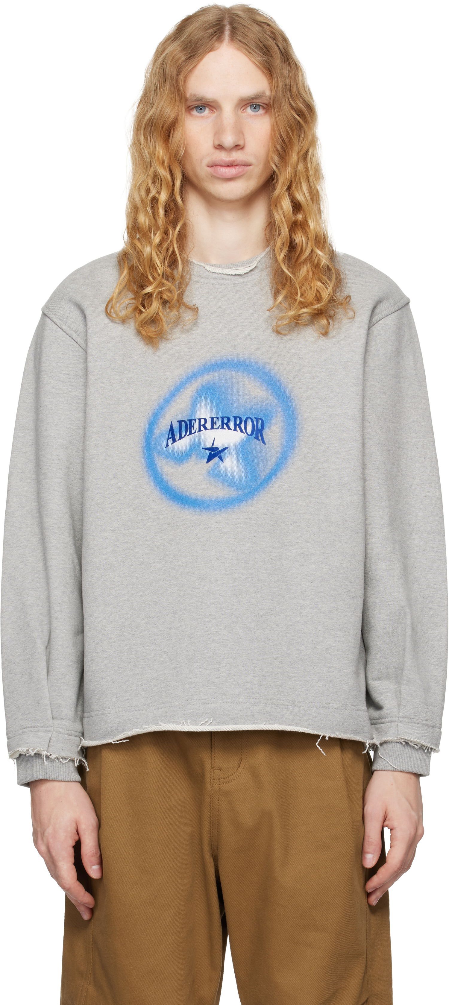 Dukserice ADER ERROR Product. 41 Distressed Sweatshirt Siva | BN01FWSW0102GR, 0