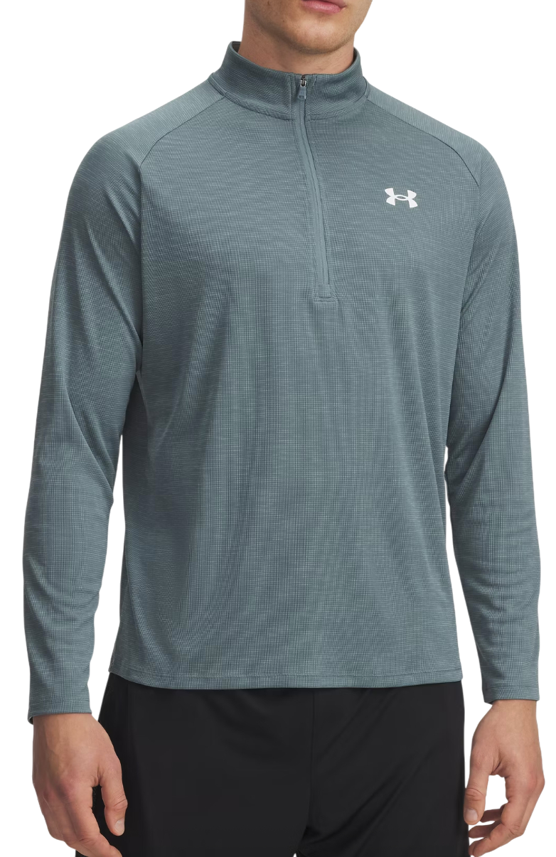 Dukserice Under Armour Tech Textured Half-Zip Pullover Tirkiz | 1382797-587