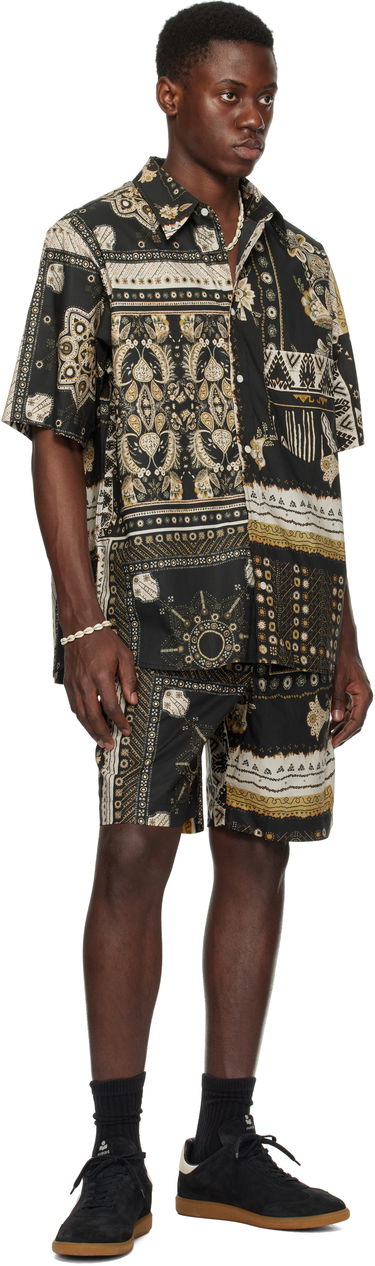 Kratke hlače ISABEL MARANT Isabel Marant Gregorian Paisley Print Shorts Crna | 25PSH0207HA-C1I09H, 3