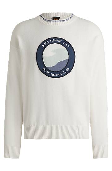 Džemper BOSS BOSS Fishing Club Sweater Bijela | 50536391