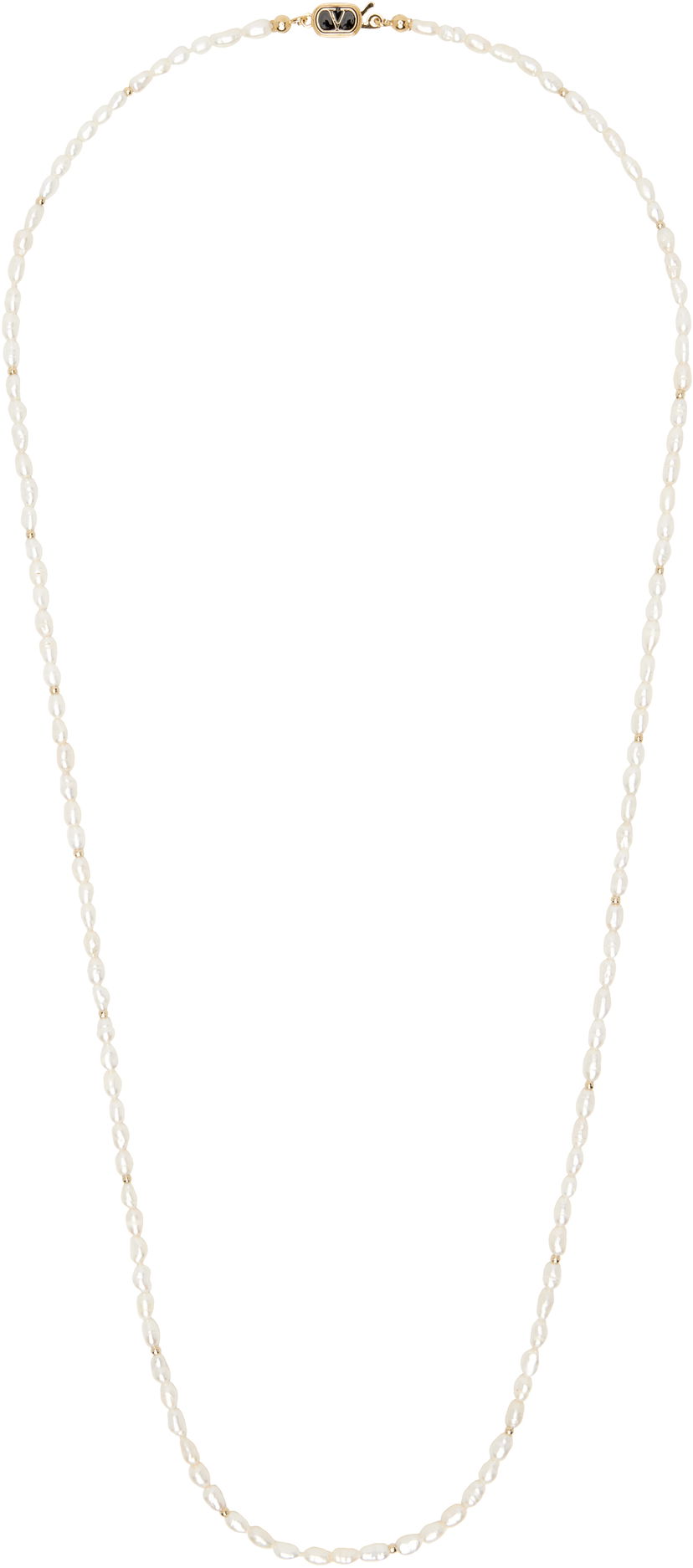 Ogrlica Valentino Valentino Garavani VLogo Pearl Necklace Bijela | 6Y2J0T00CRW