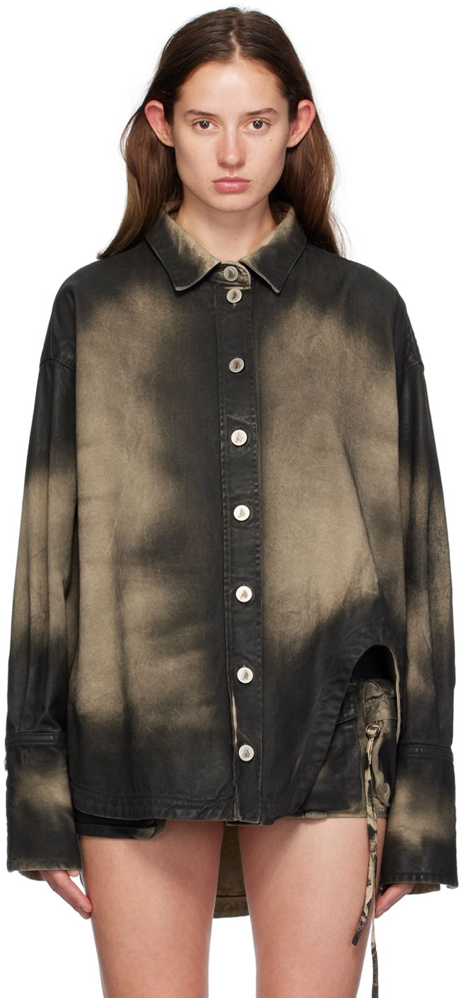 Košulja The Attico Attico Diana Denim Shirt Crna | SPEWCB68 C109