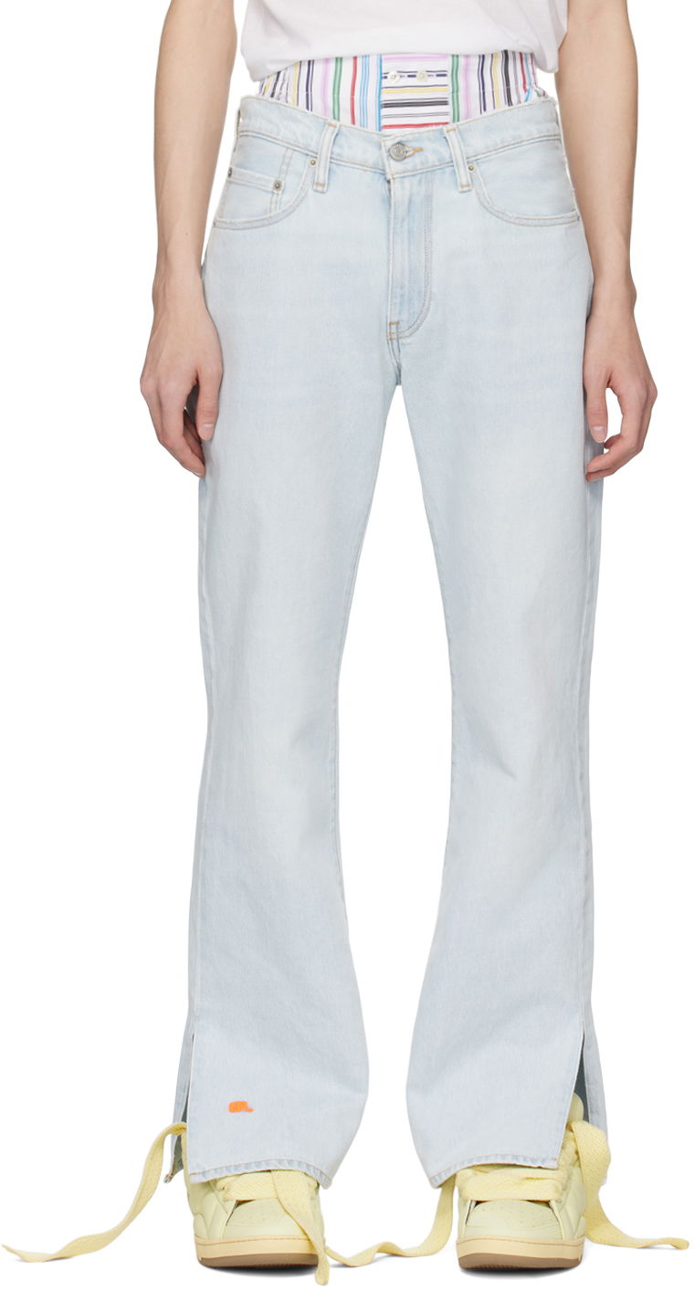Jeans ERL Bootcut Jeans Plava | ERL08P201