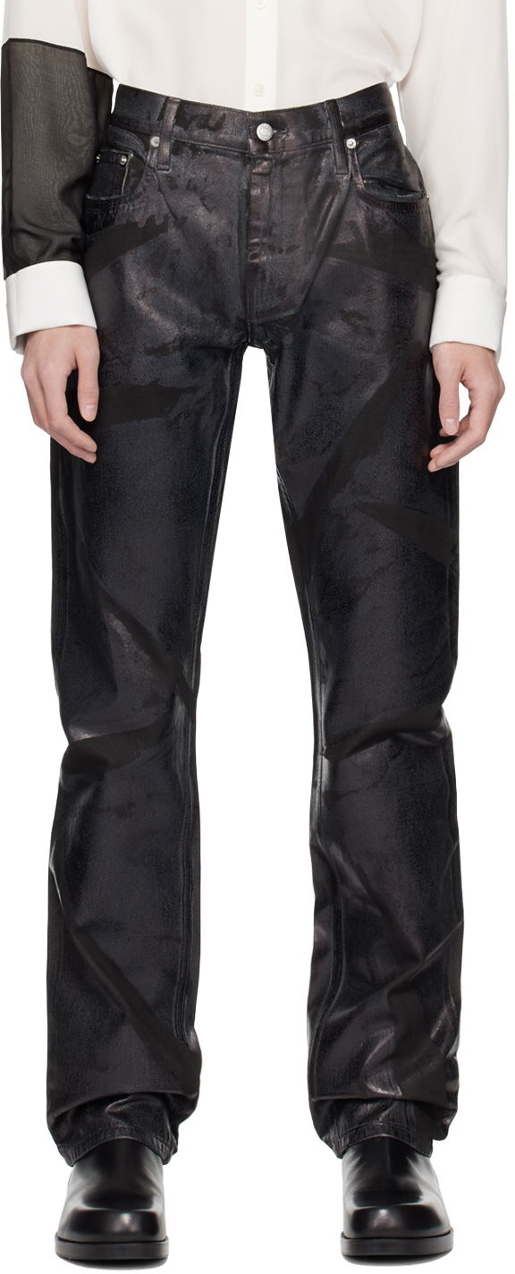 Jeans Helmut Lang Helmut Lang Foiled Jeans Crna | O01DM206
