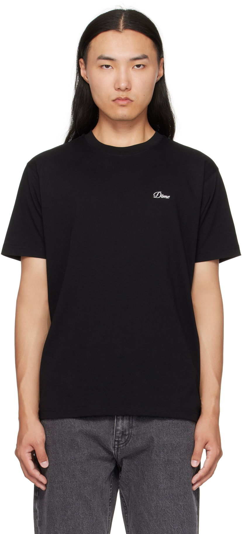 Majica kratkih rukava Dime Dime Cursive Logo T-Shirt Crna | DIMEFA2544BLK