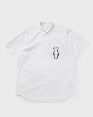 Košulja Comme des Garçons Short Sleeve Woven Shirt with Bear Graphic Bijela | FO-B038-S25-1, 1