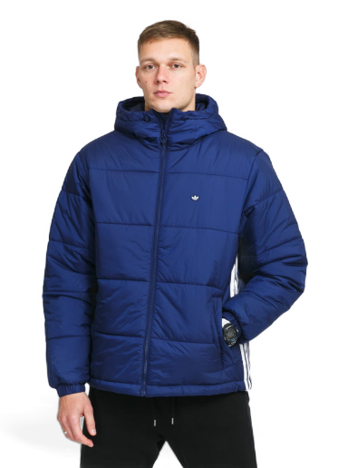Pernata jakna adidas Originals Padded Hooded Puffer Jacket Tamnoplava | H13554