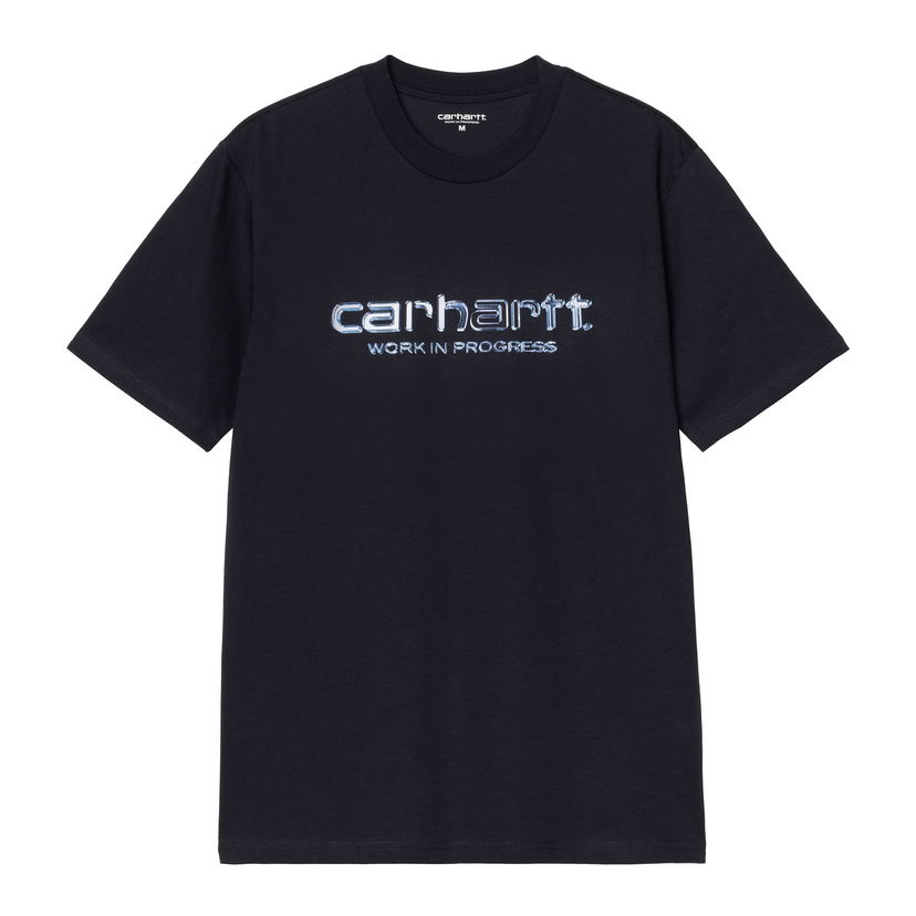 Majica kratkih rukava Carhartt WIP Short Sleeve Solar Chrome Script T-Shirt WIP Tamnoplava | I035205_9