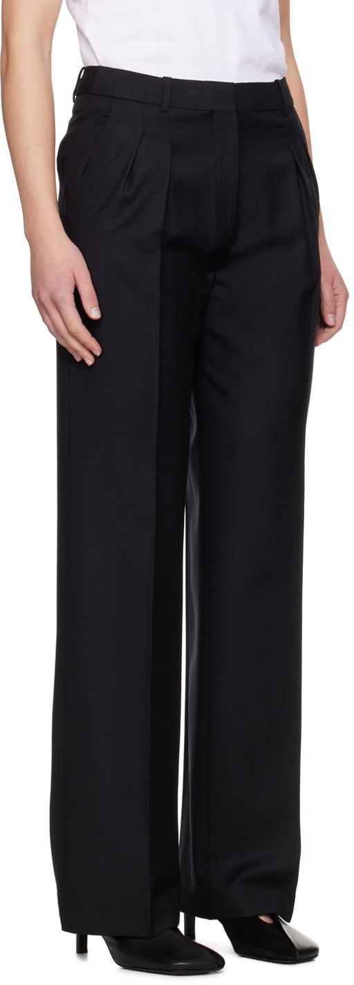 Hlače Loulou de Saison Loulou de Saison Sbiru Pleated Trousers Crna | SBIRU, 1