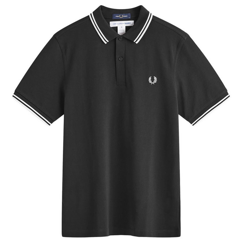 Polo majica Comme des Garçons Back Print Polo Black Crna | FN-T502-1