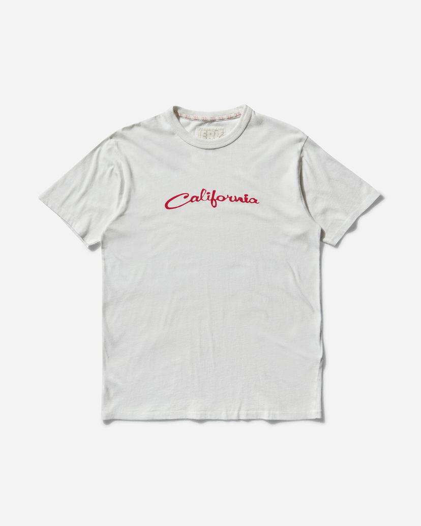 Majica kratkih rukava ERL Signature California T-Shirt Bijela | ERL10T001 2