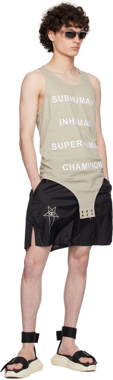 Kratke hlače Rick Owens Rick Owens Champion Edition Taffeta Shorts Crna | CM01E1681 CHNY NYLON, 4