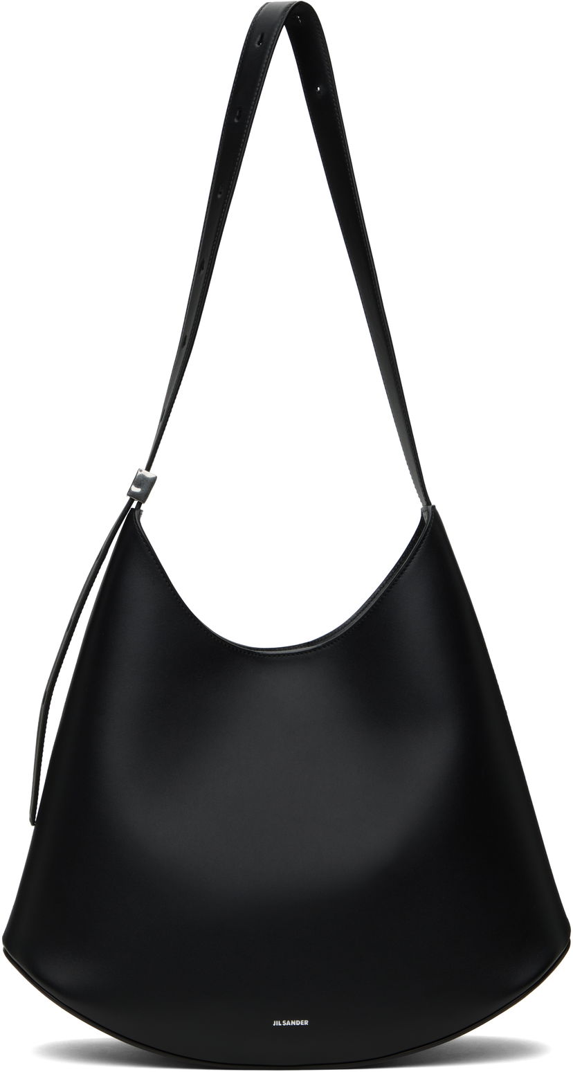 Torba za rame Jil Sander Jil Sander Eldorado Medium Shoulder Bag Crna | J08ZH0061_P8354