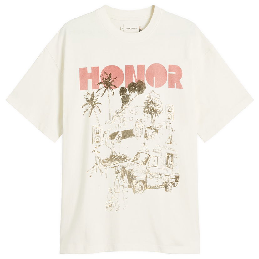 Majica kratkih rukava Honor The Gift Honor the Gift Block Party T-Shirt Bijela | HTG250243-BON