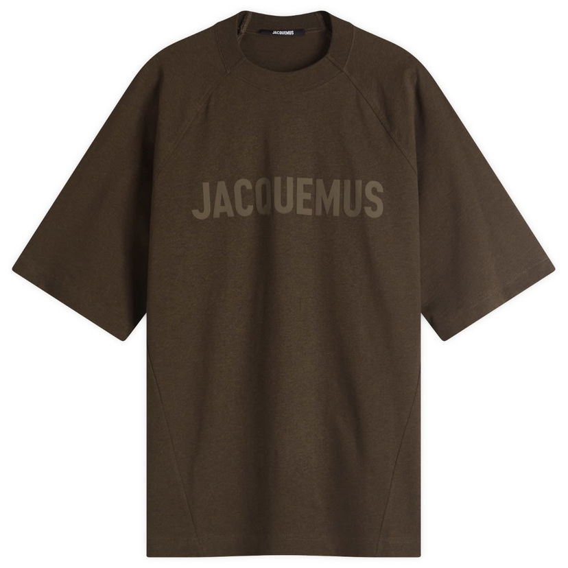 Majica kratkih rukava Jacquemus Jacquemus Typo Chest Logo T-Shirt, Size Large Smeđa | 24H245JS212-2011-080