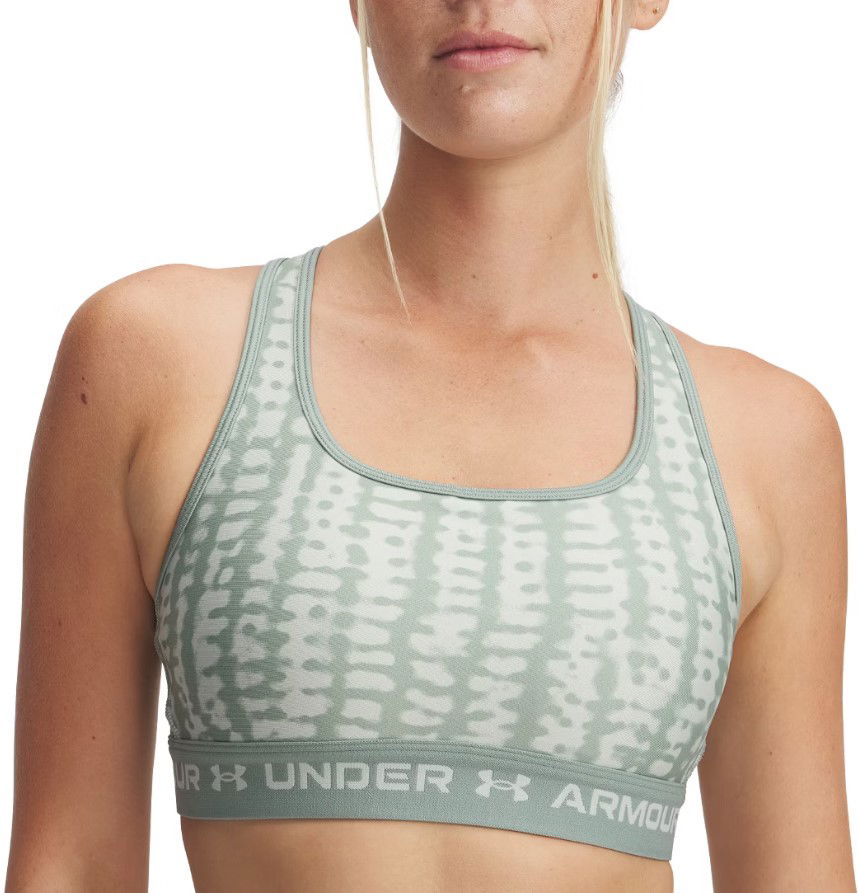 Grudnjak Under Armour Under Armour Crossback Mid Print Sports Bra Zelena | 1361042-348, 0