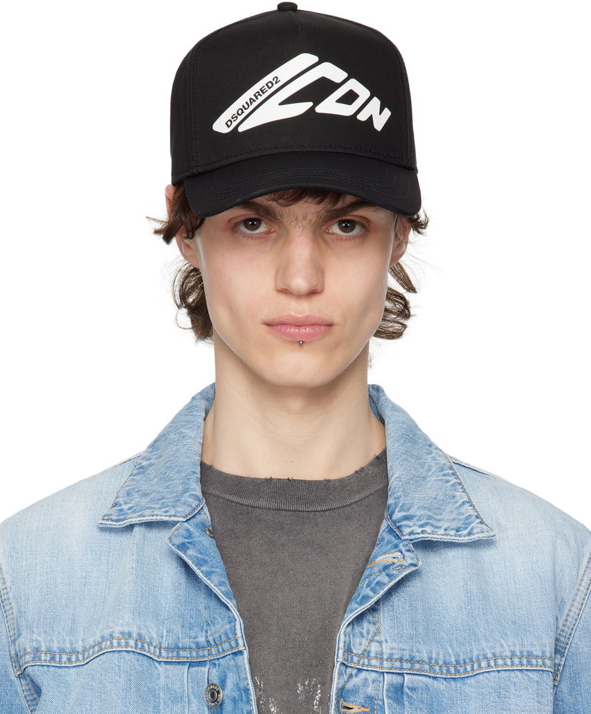 Kapa DSQUARED2 Dsquared2 Icon Baseball Cap Crna | BCM0888_05C00001_M063