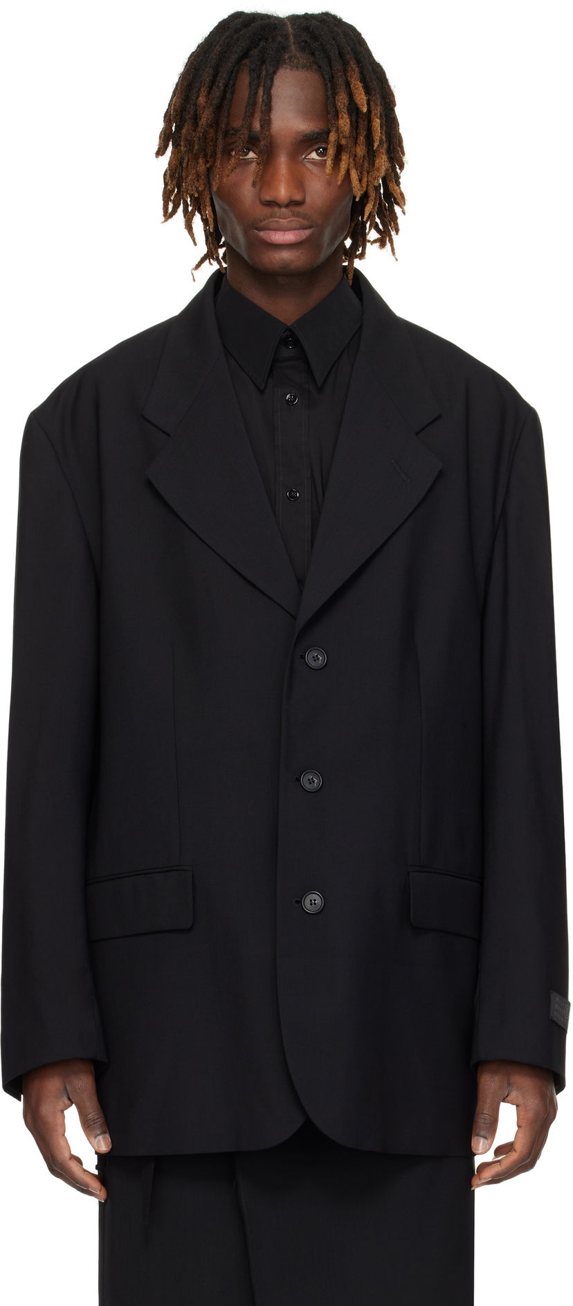 Kaputi Maison Margiela MM6 Maison Margiela Virgin Wool Blazer Crna | SH0BN0011 M35080