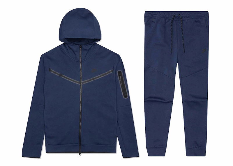 Trenerka Nike Kids' Tech Fleece Full-Zip Hoodie & Joggers Set Tamnoplava | CU9223-410/CU9213-410