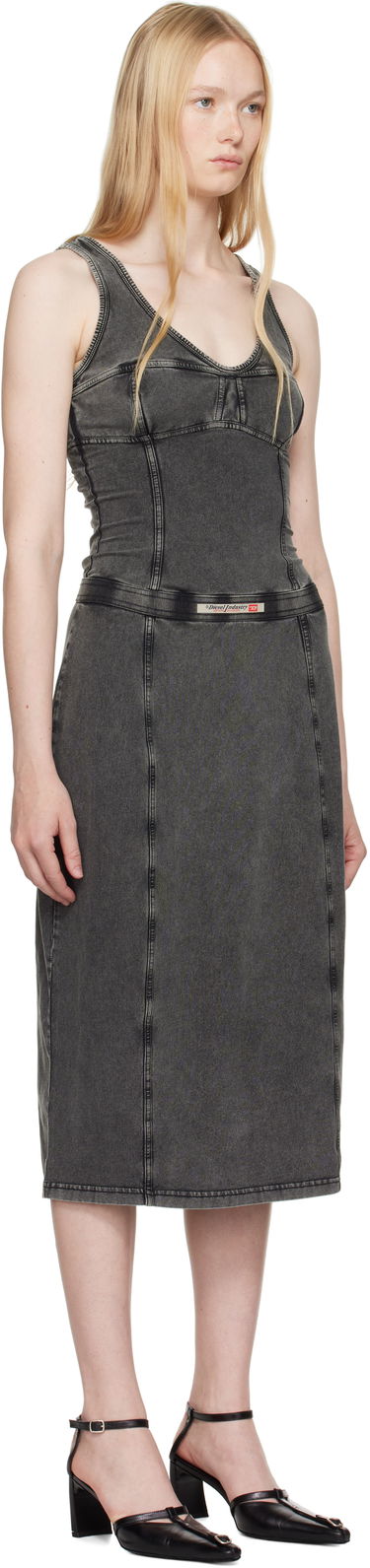 Haljina Diesel Diesel D-Inny Midi Dress Siva | A16591 0NJBJ, 1