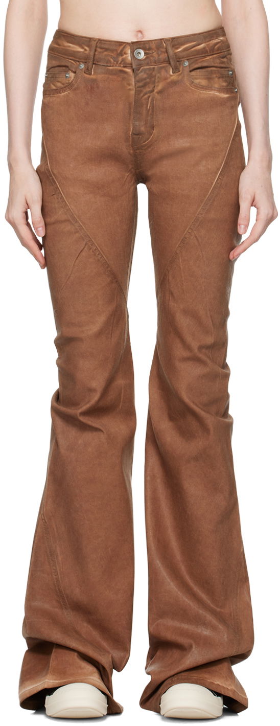 Jeans Rick Owens Bootcut Jeans Smeđa | DS02D2302 HSCF