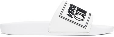 Tenisice i cipele Versace Versace Jeans Couture Logo Shelly Pool Slides Bijela | E78YA3SQ3_EZSC22, 0