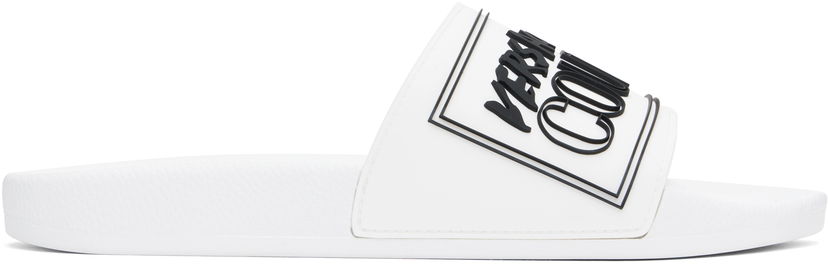 Tenisice i cipele Versace Versace Jeans Couture Logo Shelly Pool Slides Bijela | E78YA3SQ3_EZSC22