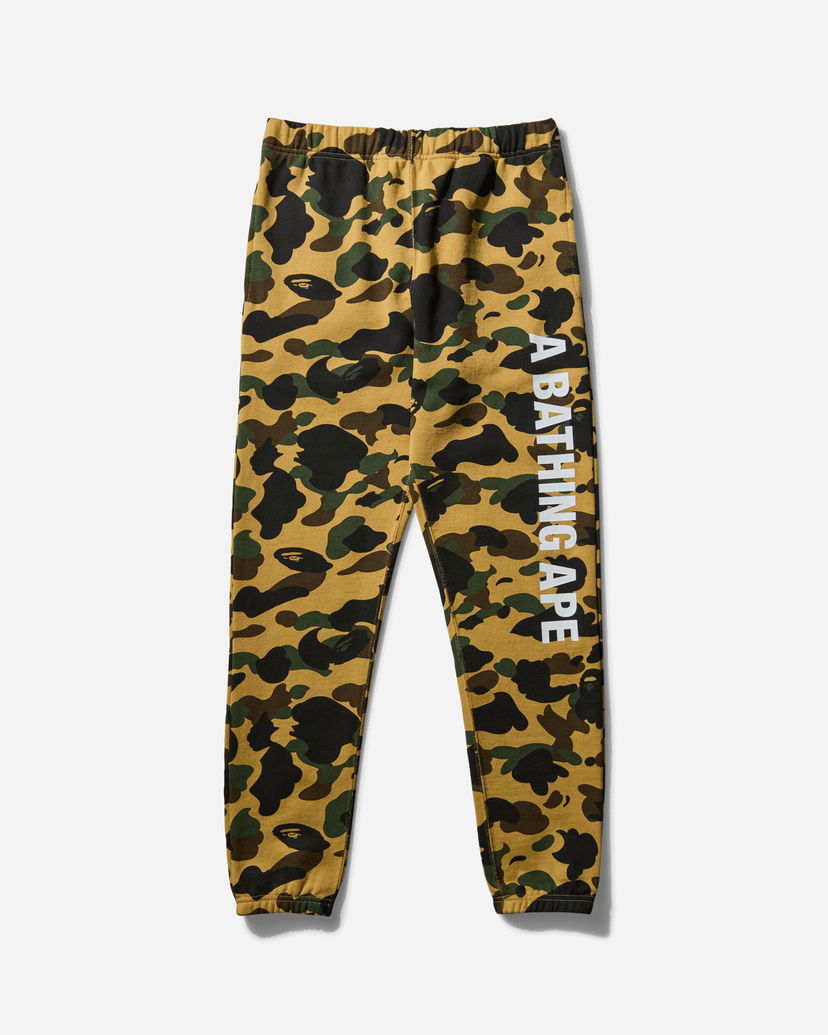 Trenirka BAPE 1st Camo Slim Sweatpants Žuta | 1F80152001 002