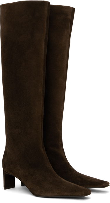 Tenisice i cipele Khaite Khaite Ona Suede Knee-High Boots Smeđa | F1099-726, 3