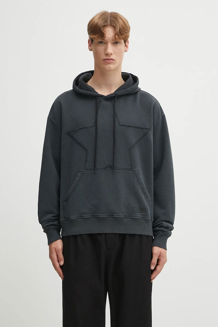 Dukserice Maison Margiela MM6 Maison Margiela Star Appliqué Hoodie Crna | SH2GU0022.M25024.899