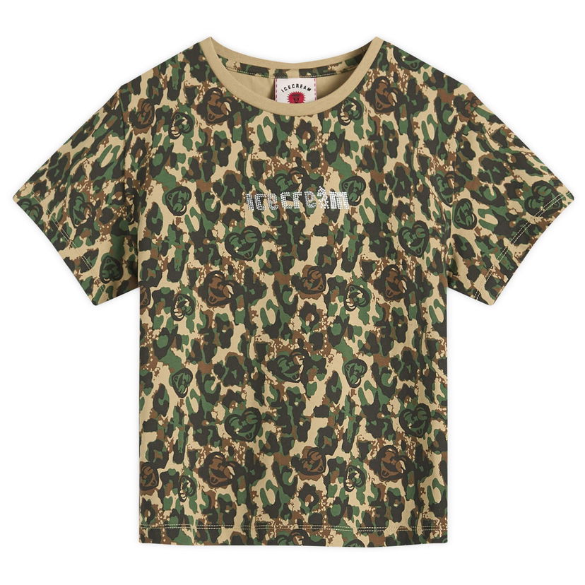 Majica kratkih rukava BBC IceCream Crystal Soft Serve Running T-Shirt Zelena | ICWW25317-CAM