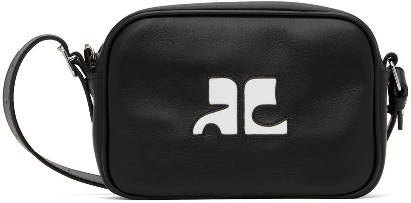 Torba za rame Courrèges Courrèges Reedition Camera Bag Crna | PERGSA061CR0065