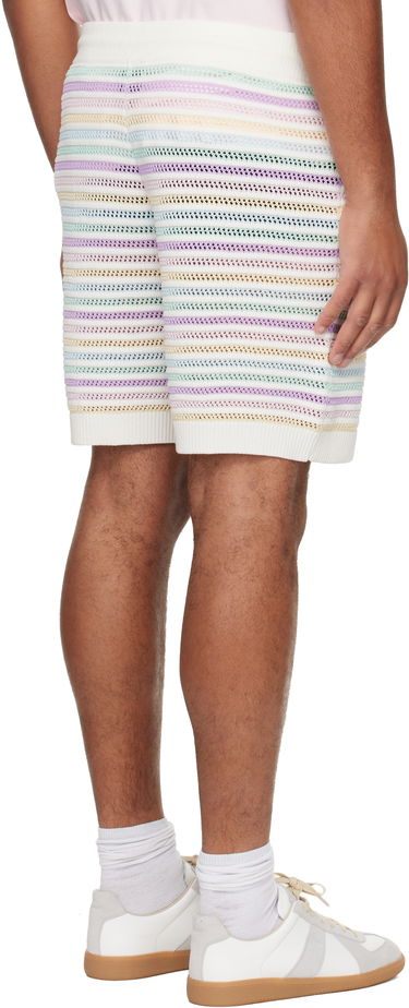 Kratke hlače Casablanca Rainbow Crochet Knit Shorts Višebojno | M-AW25-KW-1098-01, 4
