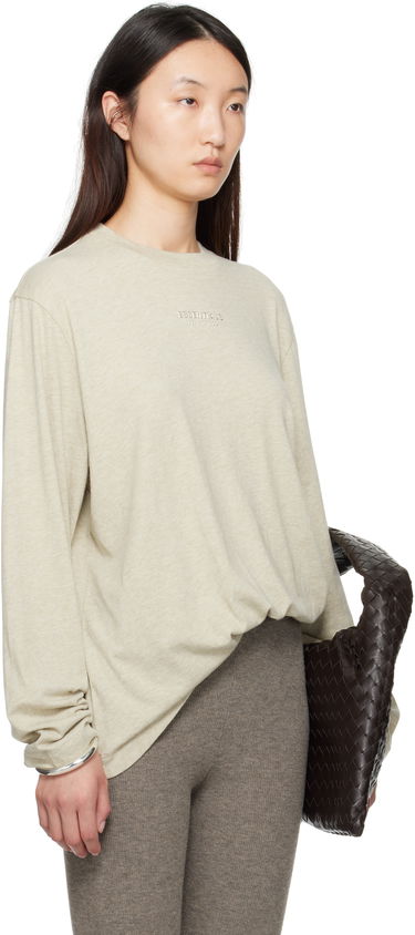Majica kratkih rukava Fear of God Fear of God ESSENTIALS Classic Fit Long Sleeve T-Shirt Bež | 125SP255882FW, 1