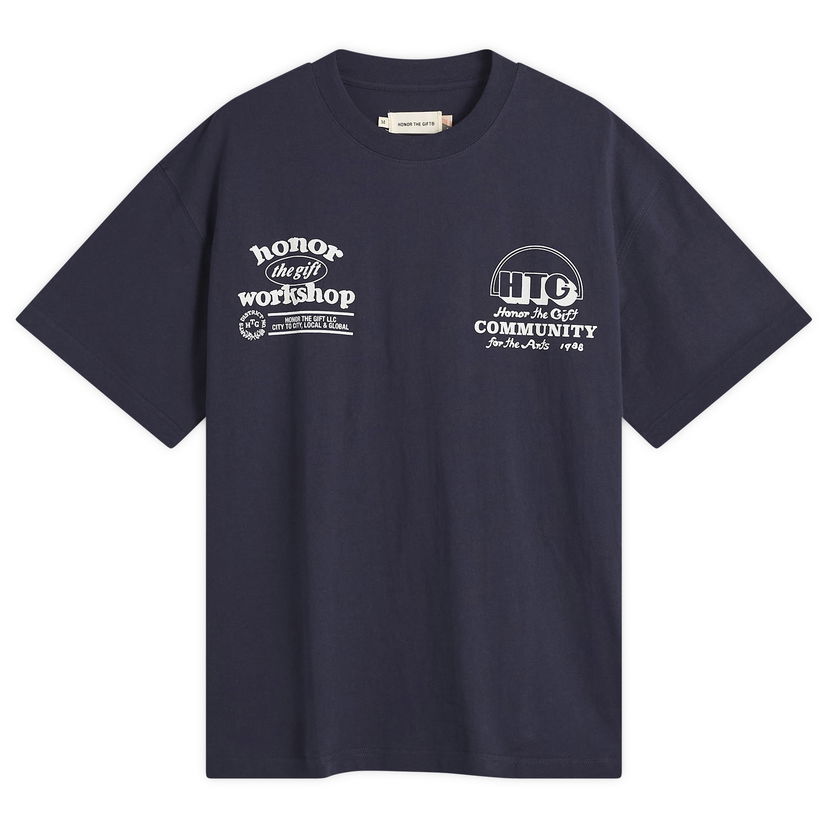 Majica kratkih rukava Honor The Gift Workshop Community 1988 T-Shirt Tamnoplava | HTG250391-NVY