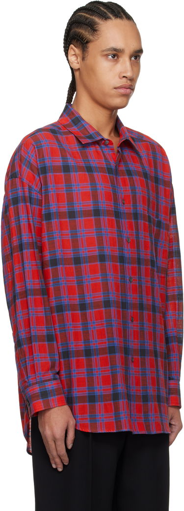 Košulja The Row The Row Lancaster Plaid Shirt Crvena | 882-W3796, 1