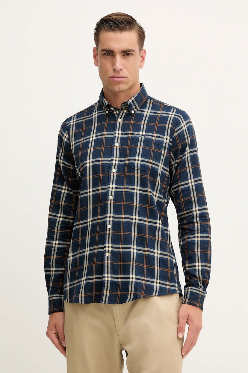 Košulja Barbour Barbour CROSSFELL Regular Fit Button-Down Shirt Plava | MSH4995