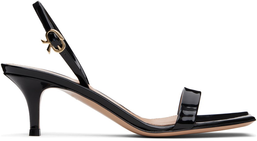 Dodaci Gianvito Rossi Gianvito Rossi Ribbon Kitten Heel Sandals Crna | G32091-55RIC-VER