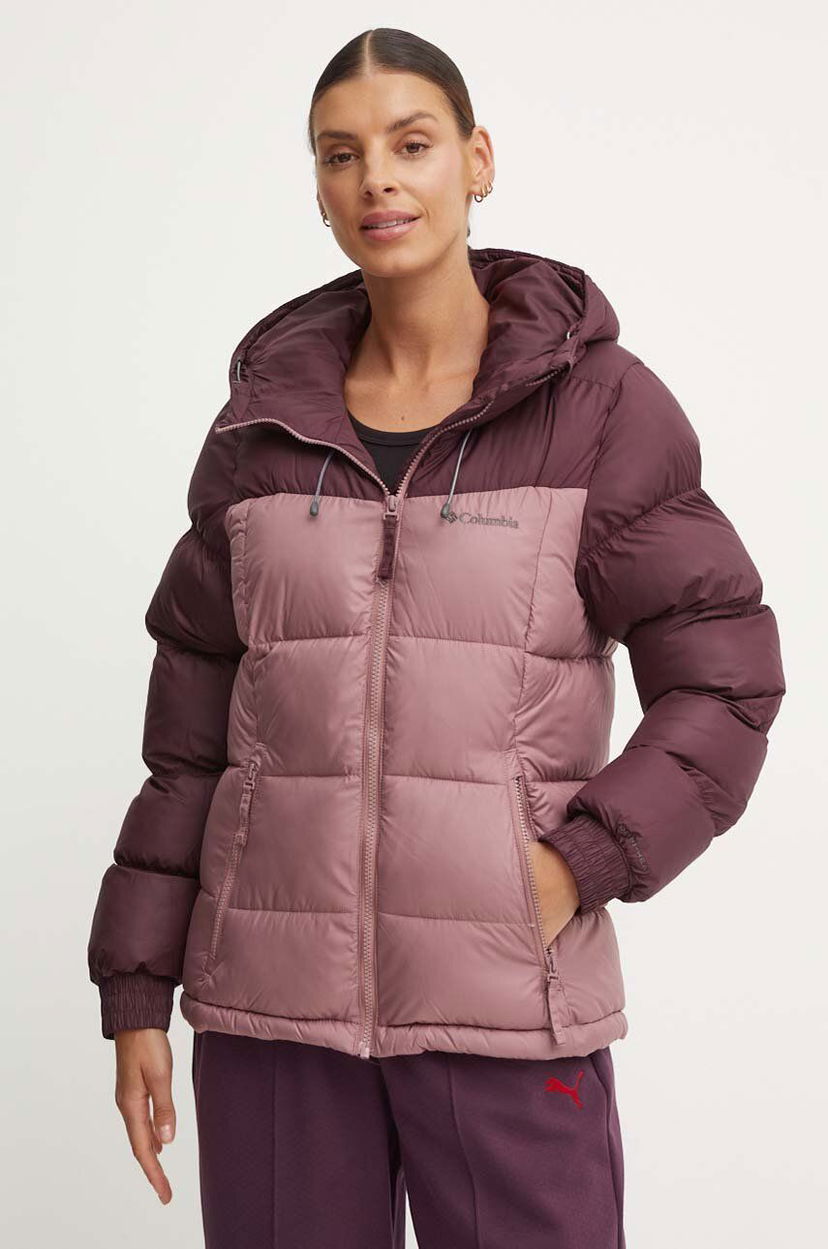Pernata jakna Columbia Pike Lake Winter Hooded Jacket Ljubičasta | 2051374