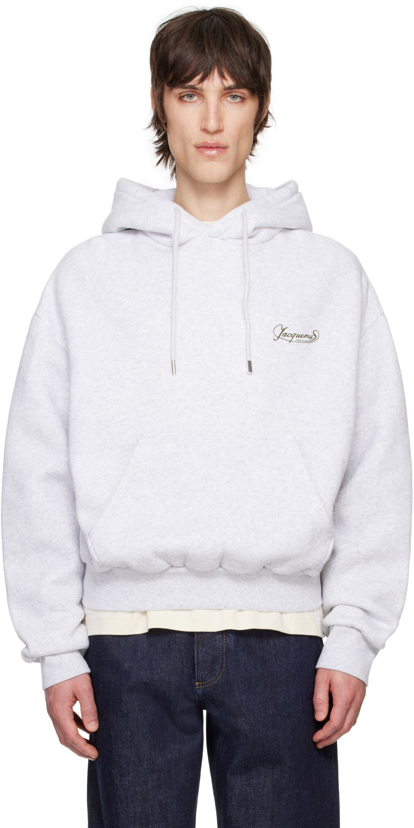 Dukserice Jacquemus Jacquemus 'The Corto' Hoodie Siva | 25E255JS307-2465