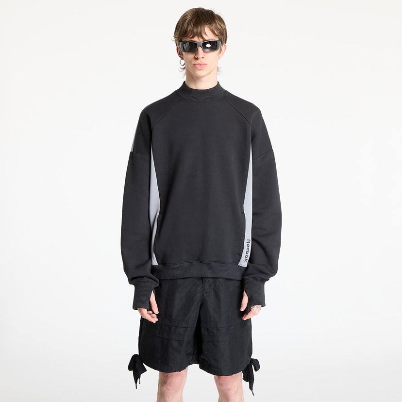 Džemper Reebok French Terry Crewneck Sweatshirt Crna | RMBA00BC99JER0011009
